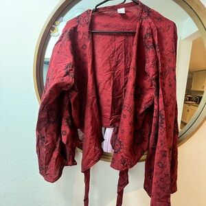 Sun & Moon Cotton Wrap Tunic